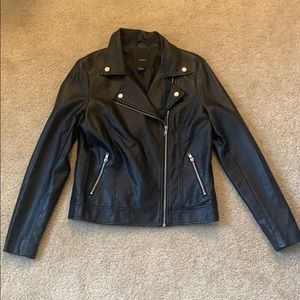 Forever 21 black leather jacket